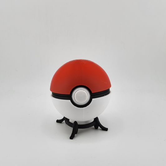 Normal Pokeball on a stand, ready for catching Pokémon.