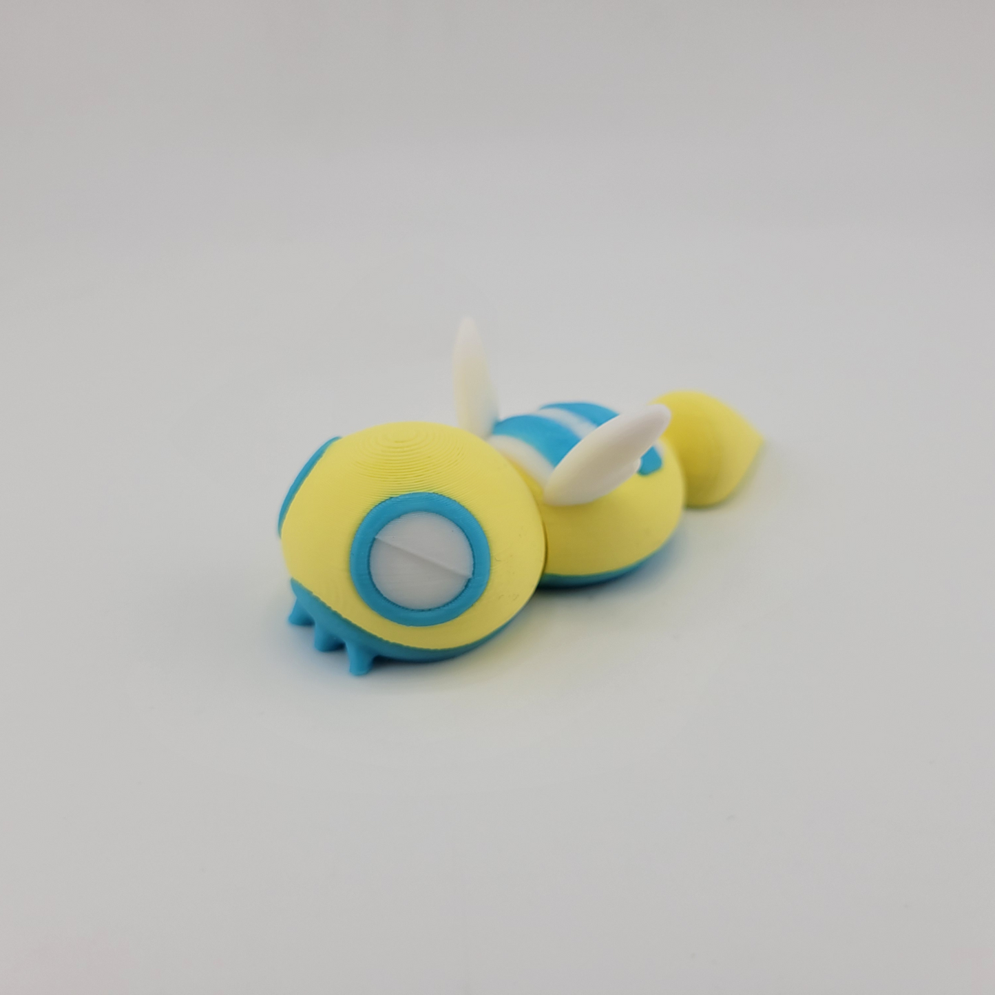 Articulated Dunsparce 3D printed figure with flexible joints and intricate details.