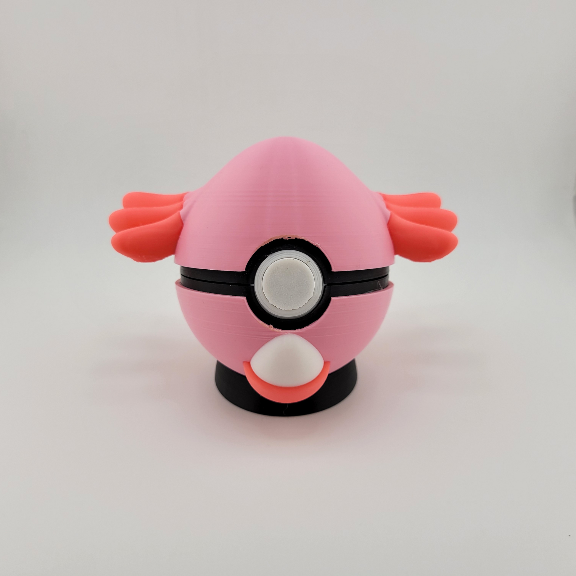 Chansey Pokeball with pink fairy-type design from Kanto region.