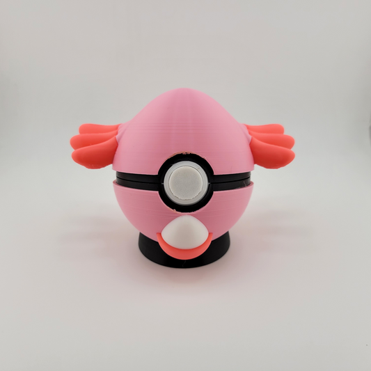 Chansey Pokeball with pink fairy-type design from Kanto region.