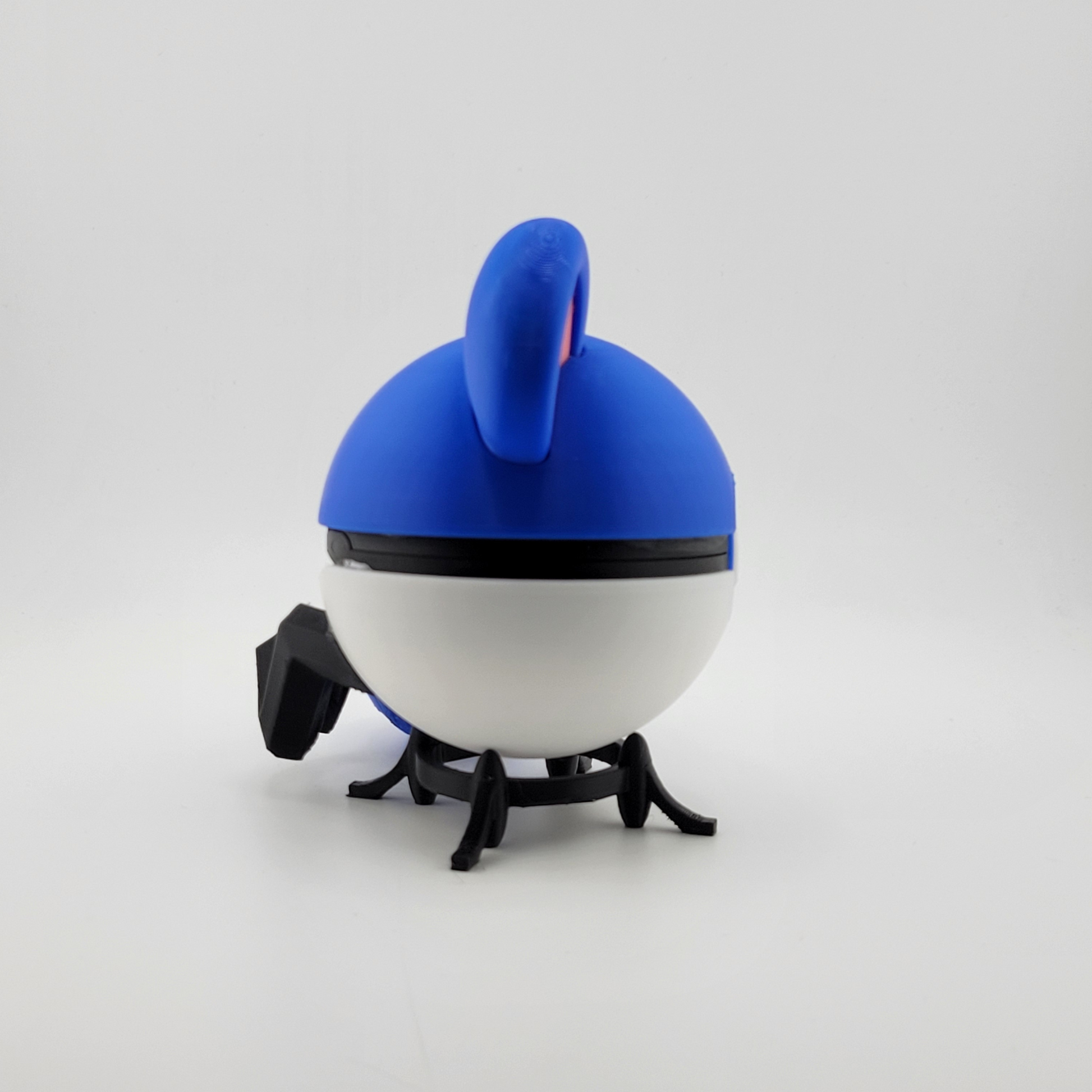 Marill Poké Ball with blue round ears and zigzag tail design.