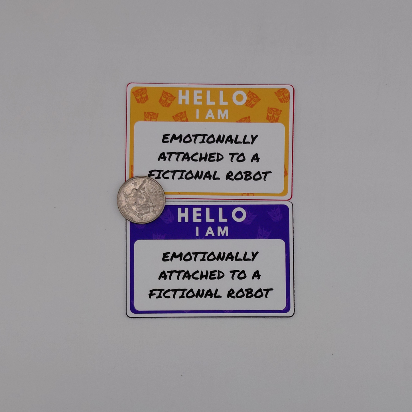 Transformers I Am Emotionally Attached to a Fictional Robot Sticker | Autobot & Decepticon