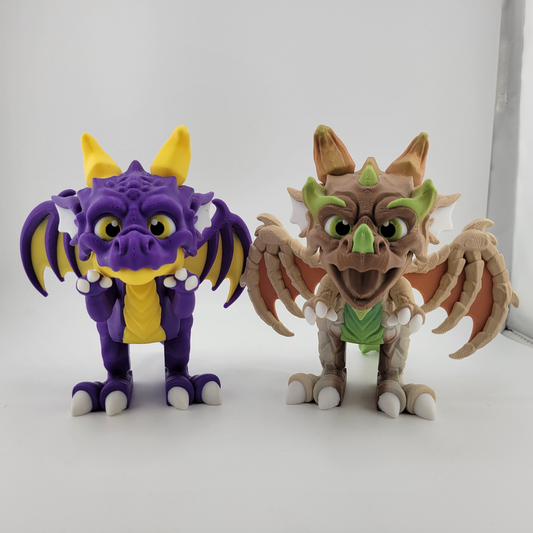 Spyro-Inspired and Rock Dragons