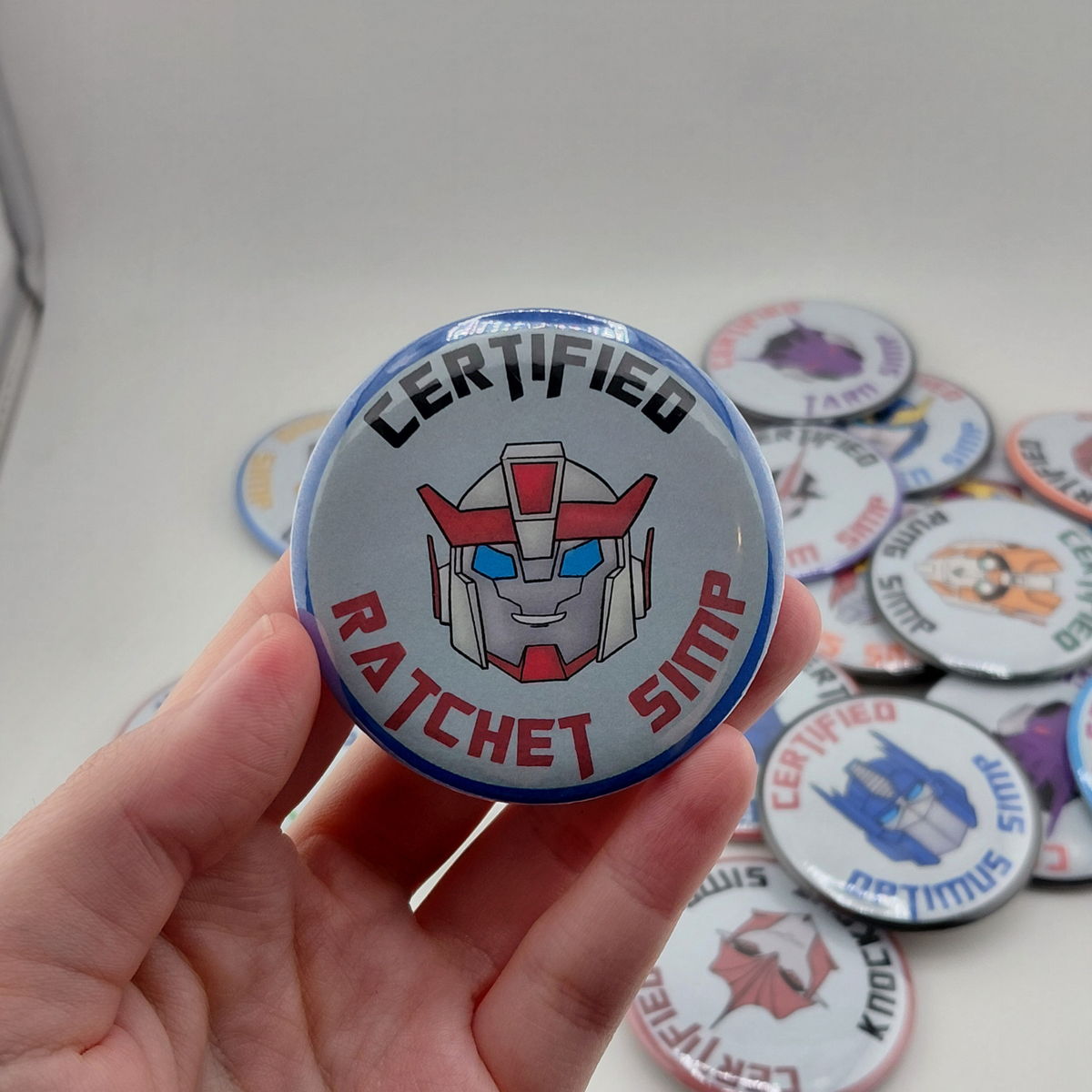 Transformers Certified Simp Button Pin | G1 | IDW | MTMTE | Transformers Prime