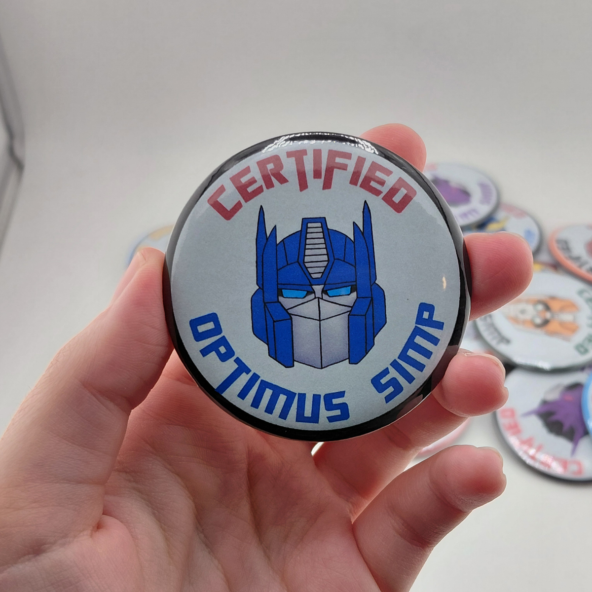 Transformers Certified Simp Button Pin | G1 | IDW | MTMTE | Transformers Prime