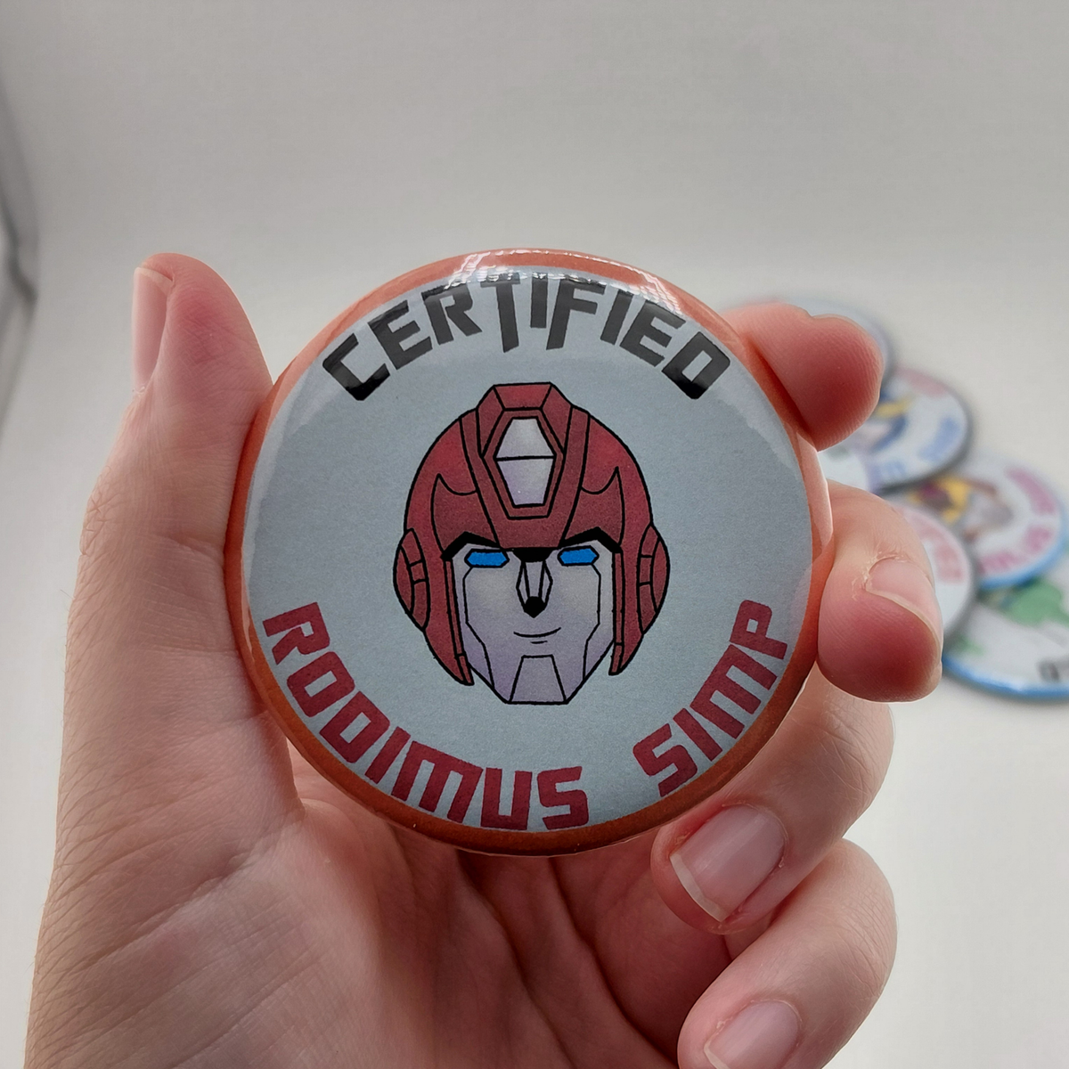Transformers Certified Simp Button Pin | G1 | IDW | MTMTE | Transformers Prime