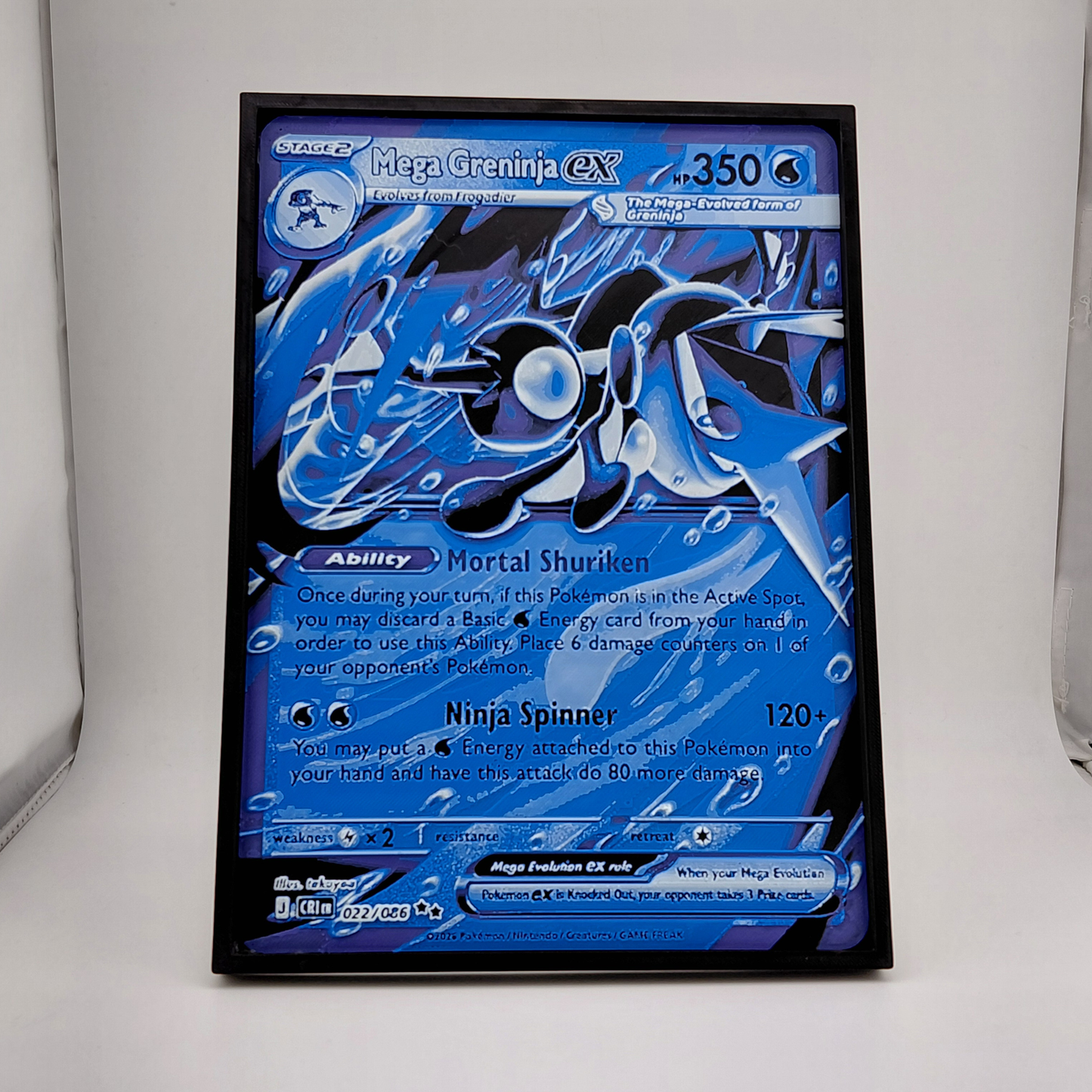 Greninja Pokemon Card Wall Decor