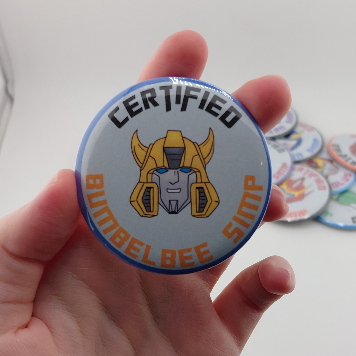 Transformers Certified Simp Button Pin | G1 | IDW | MTMTE | Transformers Prime