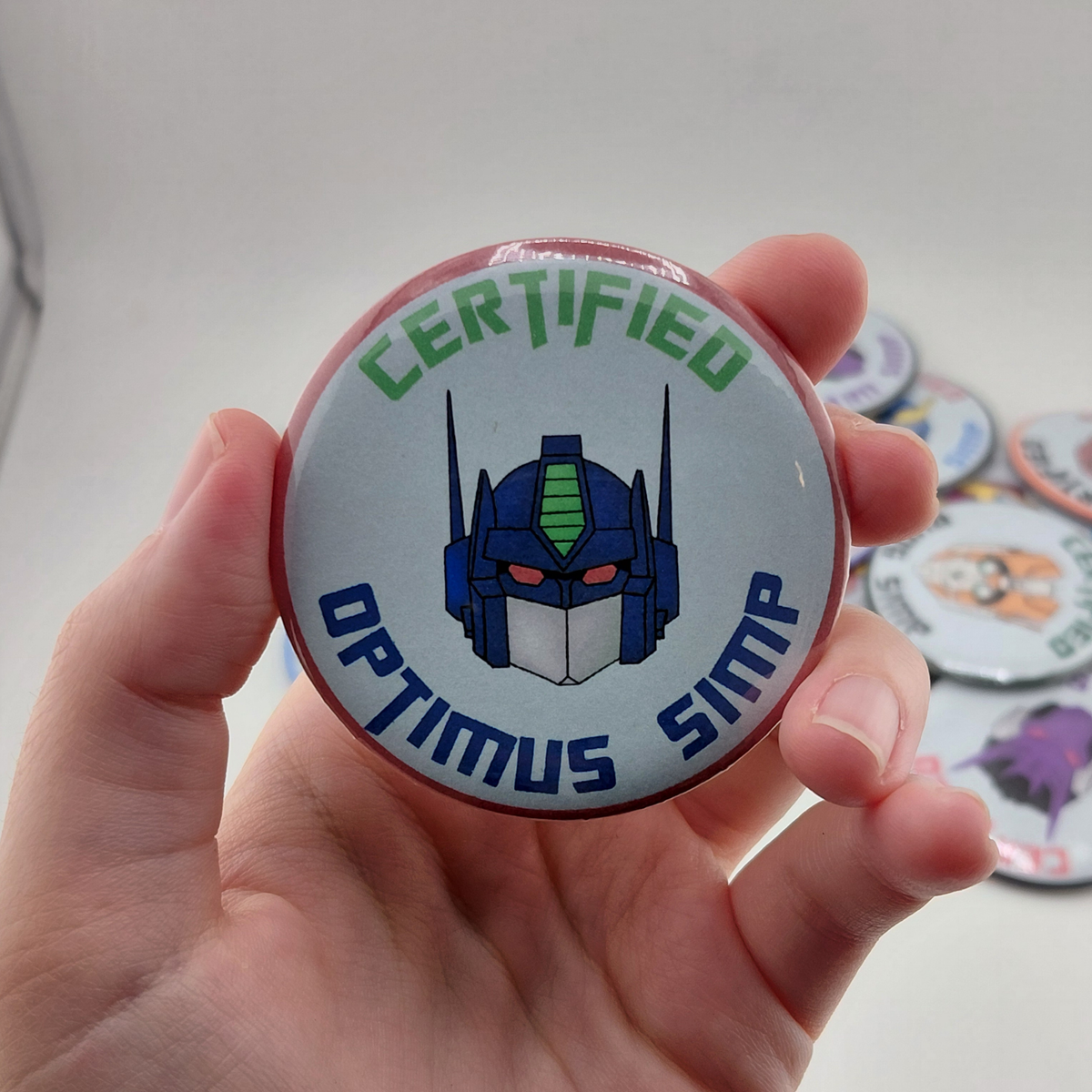 Transformers Certified Simp Button Pin | G1 | IDW | MTMTE | Transformers Prime