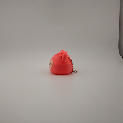 Skitty-inspired Bao Bun/Sticky Bun Keychain