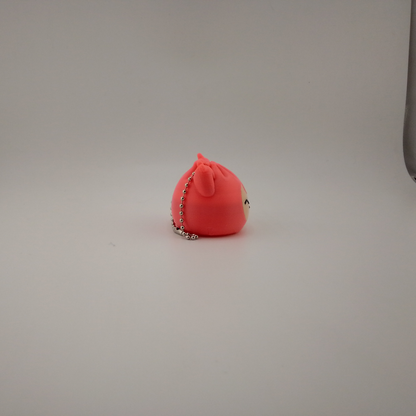 Skitty-inspired Bao Bun/Sticky Bun Keychain