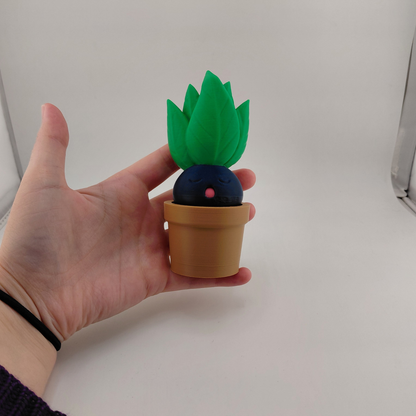Sleeping Oddish in a Pot
