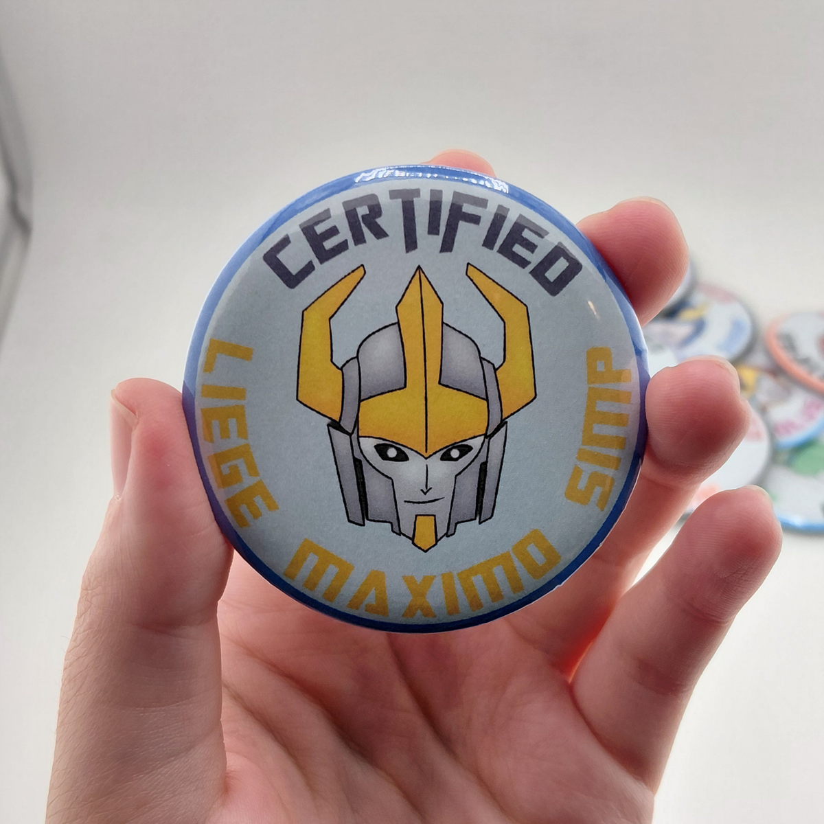 Transformers Certified Simp Button Pin | G1 | IDW | MTMTE | Transformers Prime