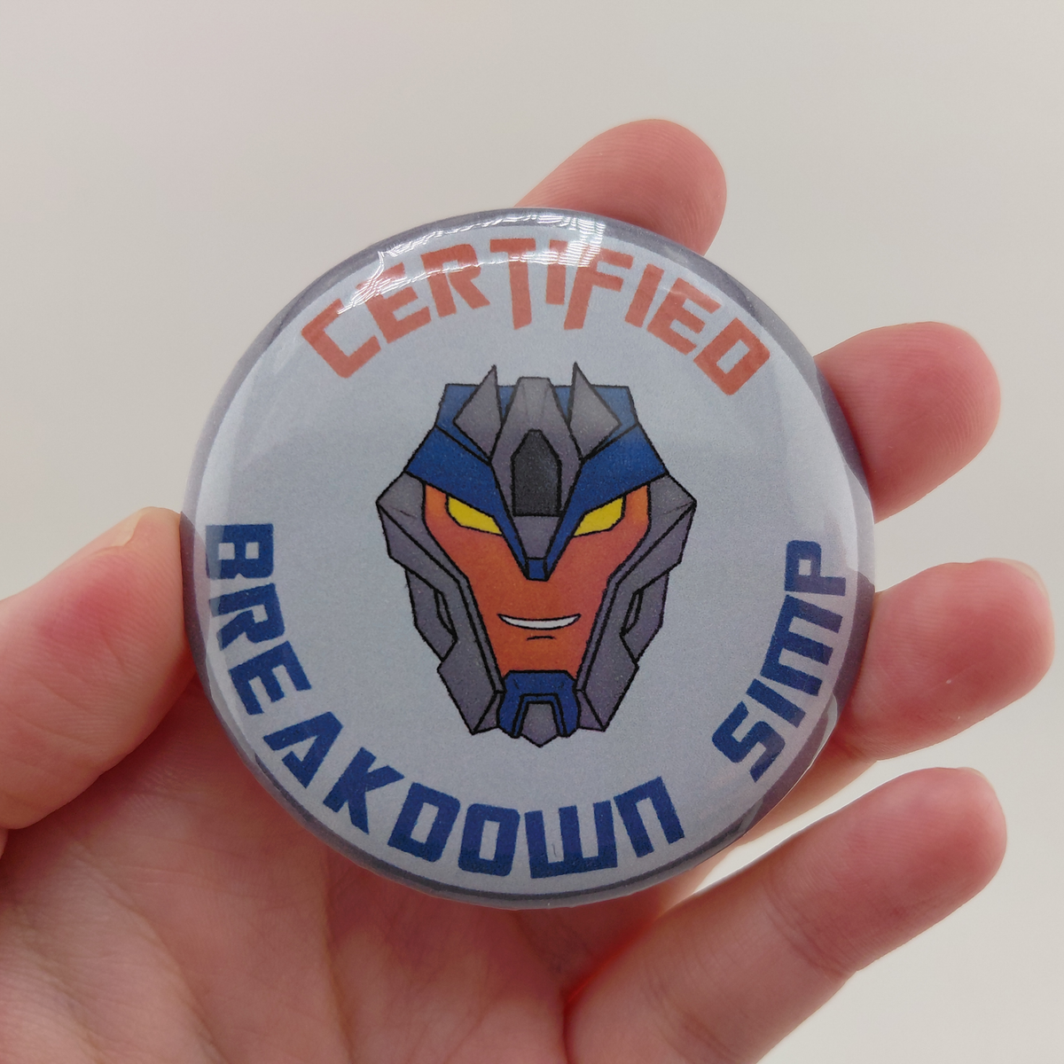 Transformers Certified Simp Button Pin | G1 | IDW | MTMTE | Transformers Prime