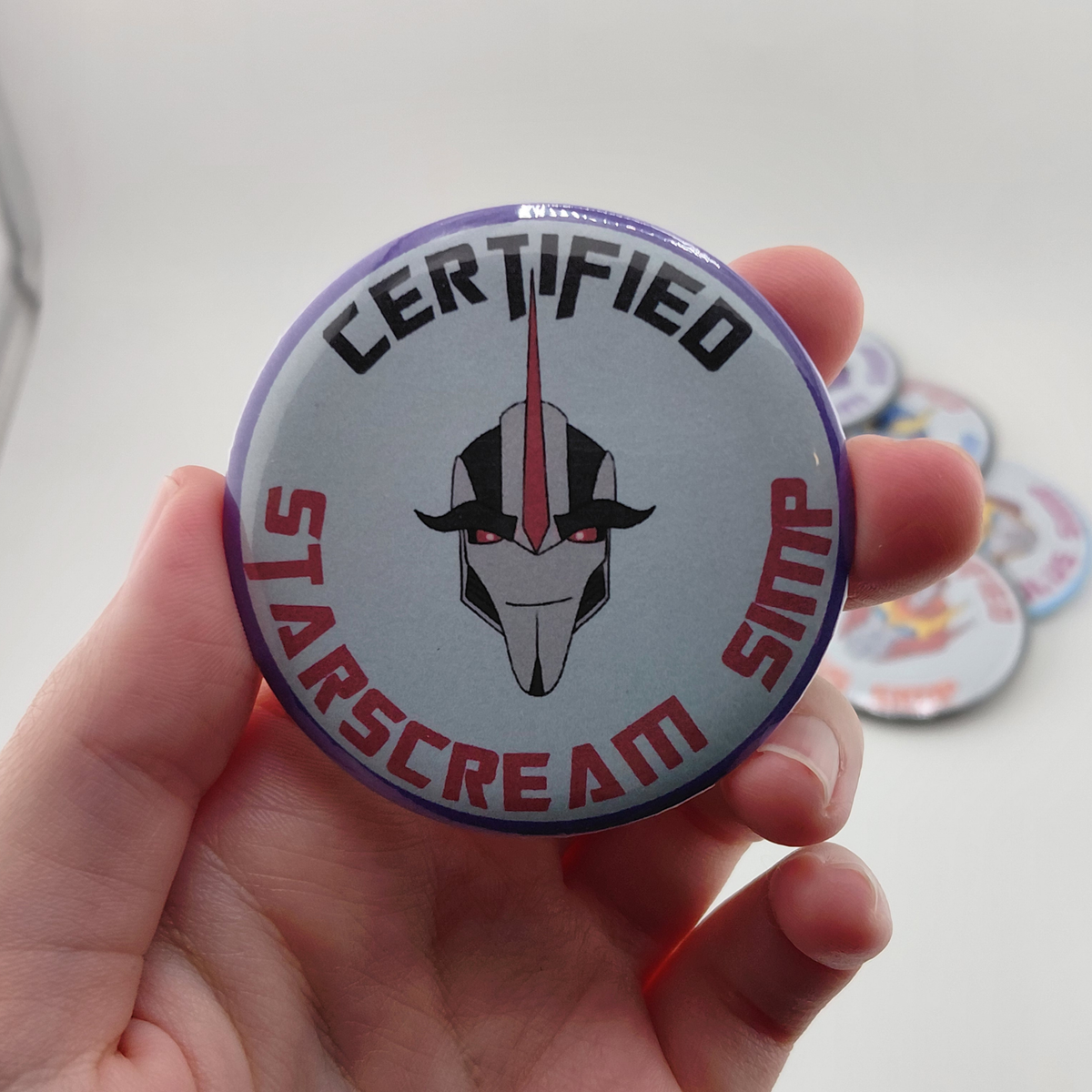 Transformers Certified Simp Button Pin | G1 | IDW | MTMTE | Transformers Prime