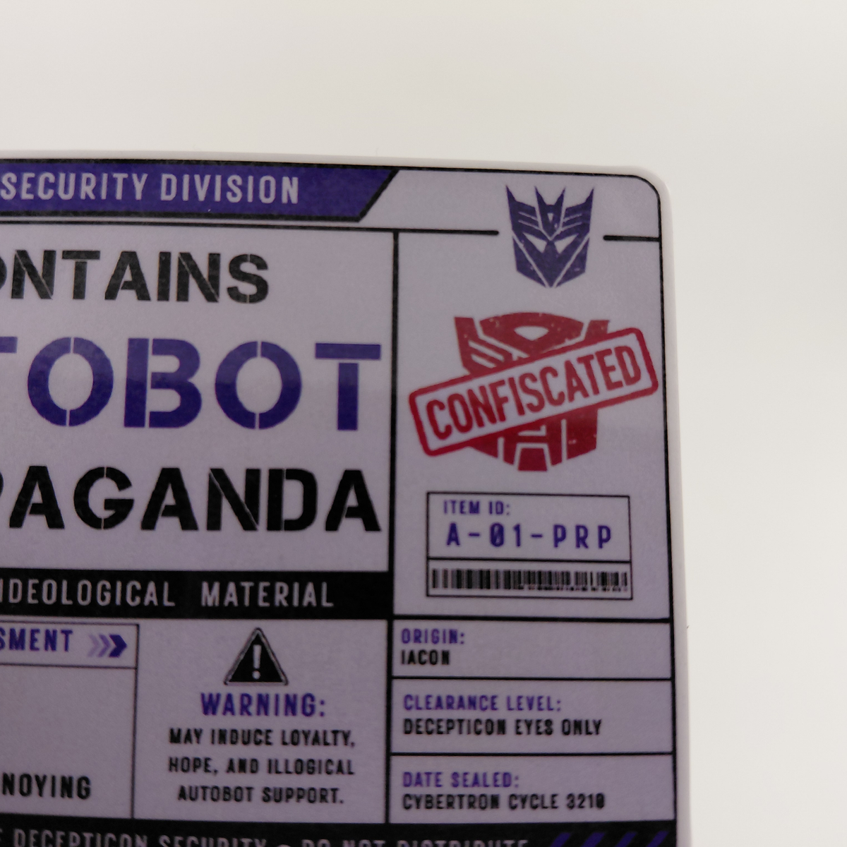 Transformers Autobot Propaganda Sticker