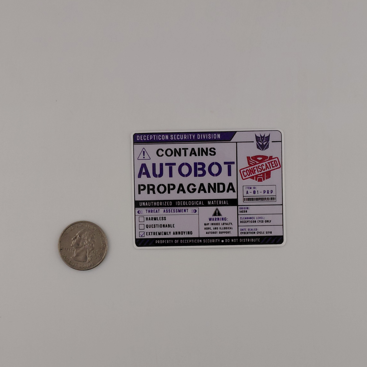 Transformers Autobot Propaganda Sticker