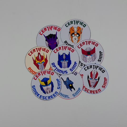 Transformers Certified Simp Sticker | G1 | IDW | MTMTE | Transformers Prime