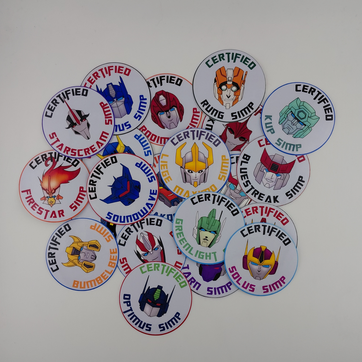 Transformers Certified Simp Sticker | G1 | IDW | MTMTE | Transformers Prime