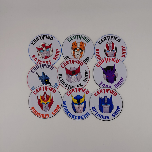 Transformers Certified Simp Sticker | G1 | IDW | MTMTE | Transformers Prime