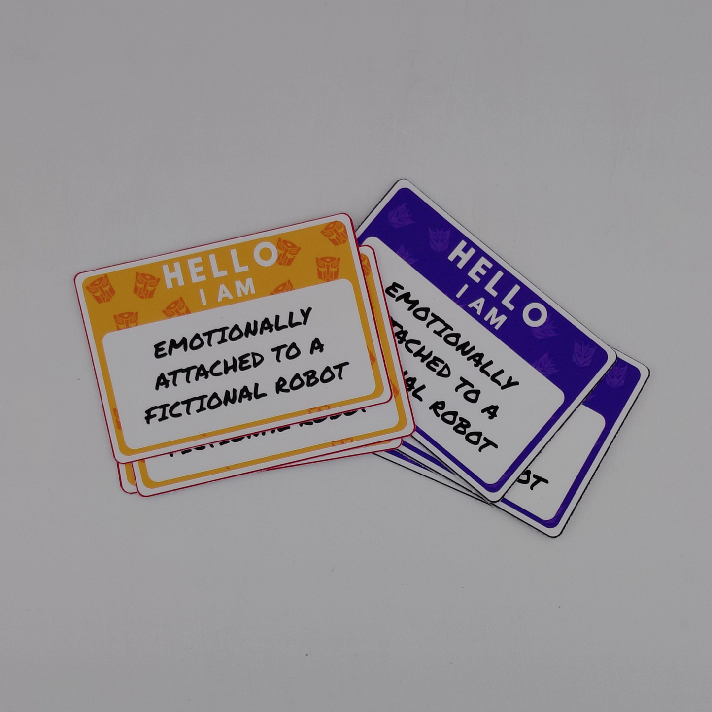 Transformers I Am Emotionally Attached to a Fictional Robot Sticker | Autobot & Decepticon