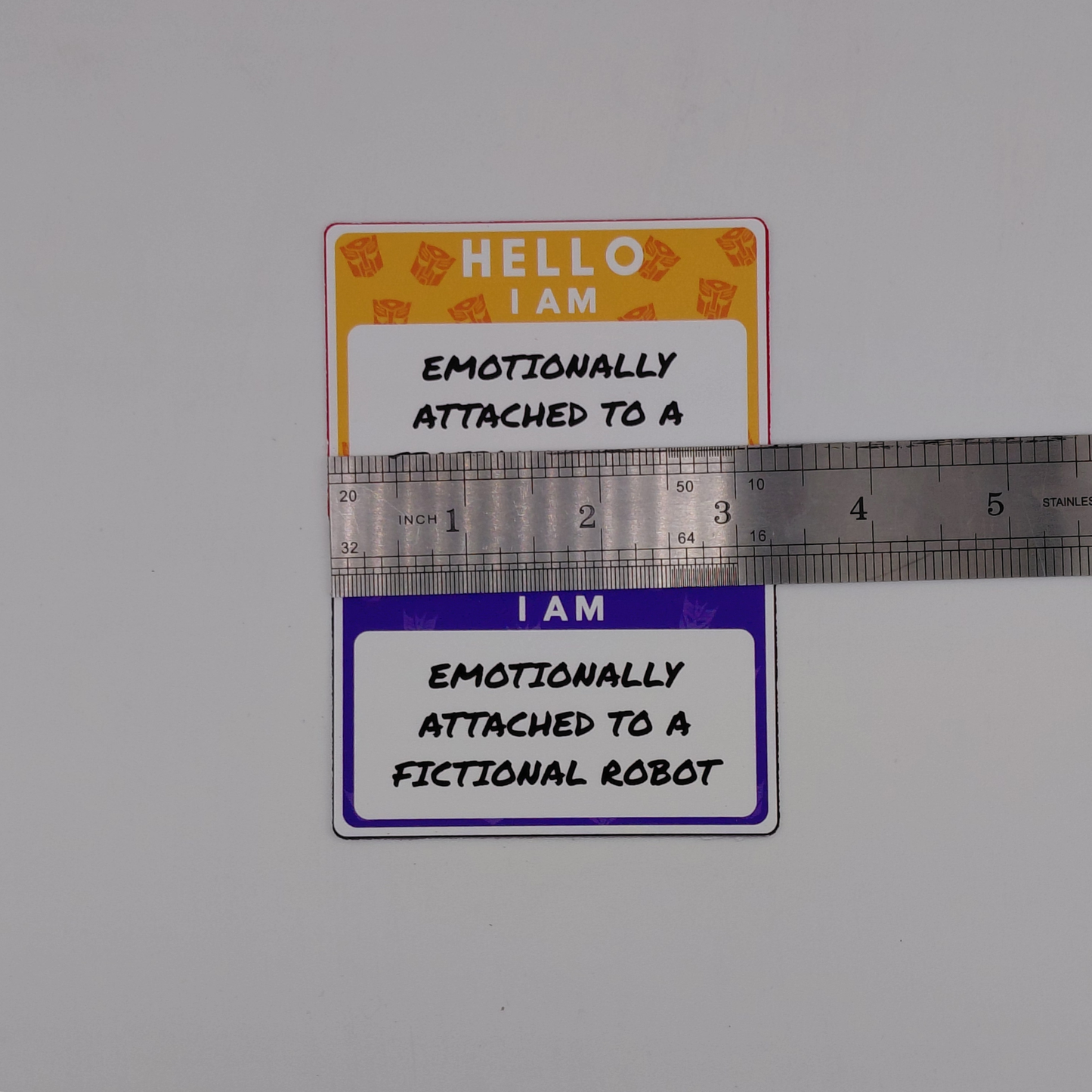 Transformers I Am Emotionally Attached to a Fictional Robot Sticker | Autobot & Decepticon