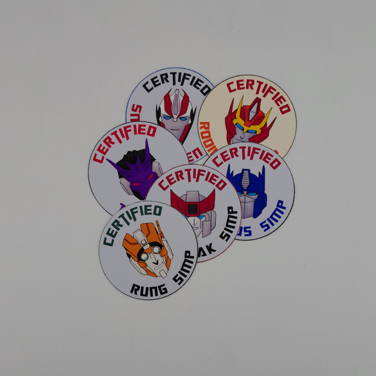 Transformers Certified Simp Sticker | G1 | IDW | MTMTE | Transformers Prime
