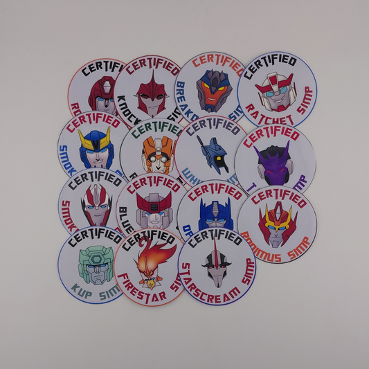 Transformers Certified Simp Sticker | G1 | IDW | MTMTE | Transformers Prime