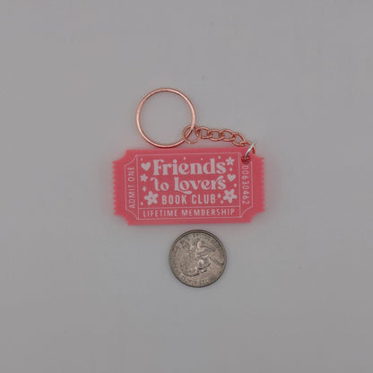 Book Trope Membership Keychain: Friends to Lovers & Enemies to Lovers
