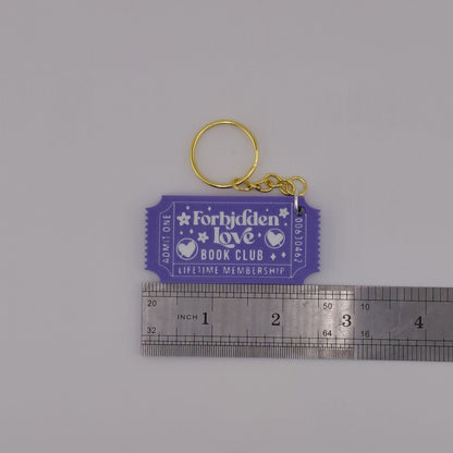 Book Trope Membership Keychain: Forbidden Love, Brother's Best Friend, & Reverse Harem