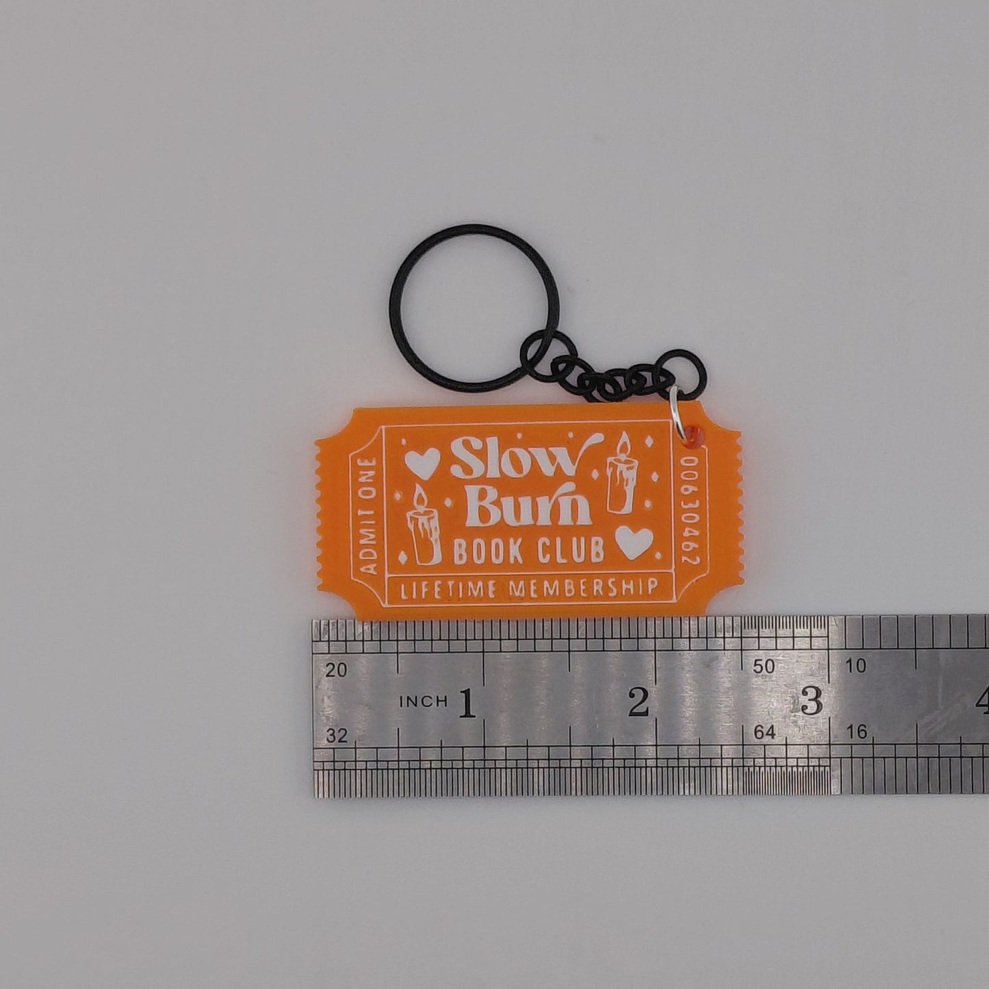 Book Trope Membership Keychain: Love Triangle, Slow Burn, & Office Romance