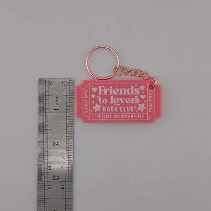 Book Trope Membership Keychain: Friends to Lovers & Enemies to Lovers