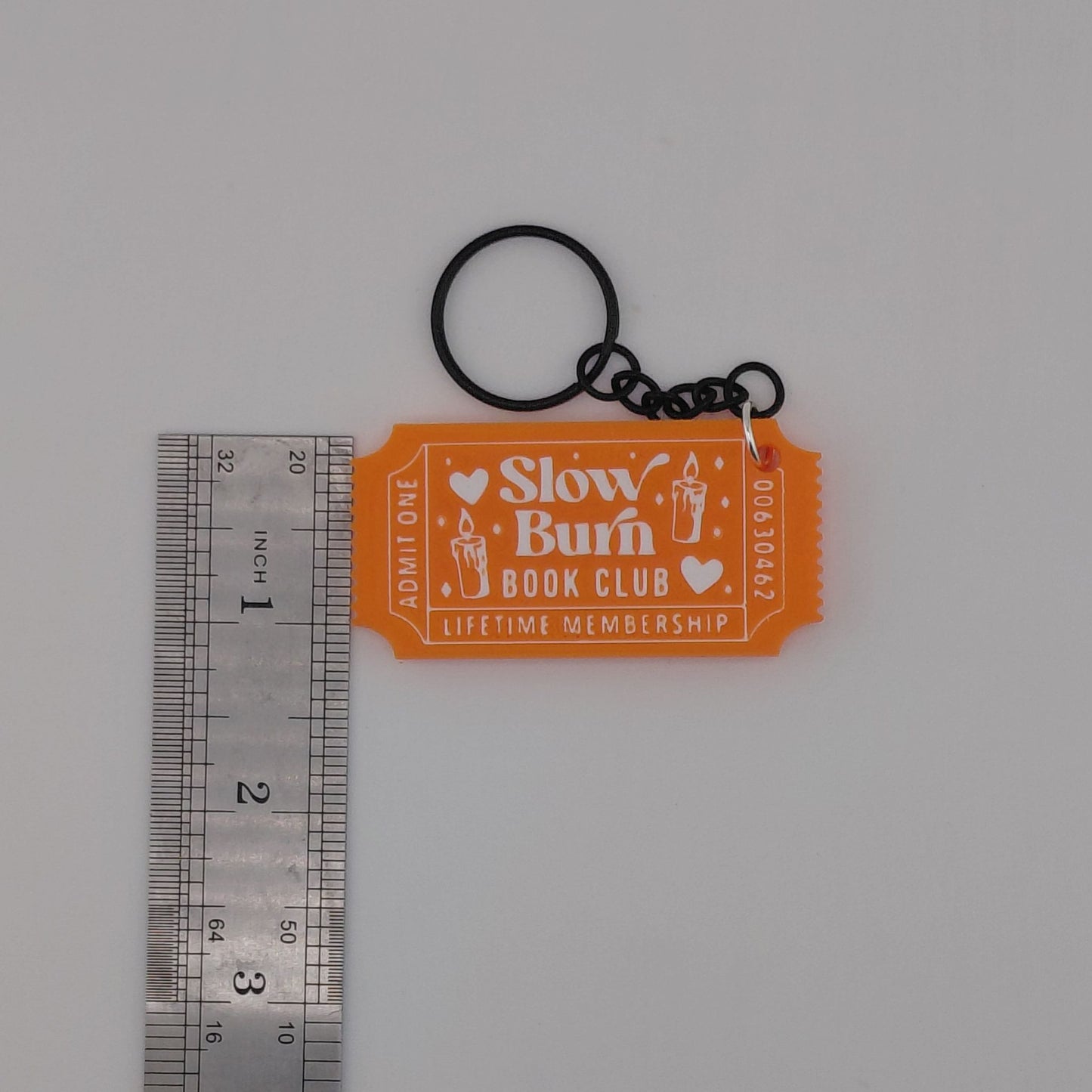 Book Trope Membership Keychain: Love Triangle, Slow Burn, & Office Romance