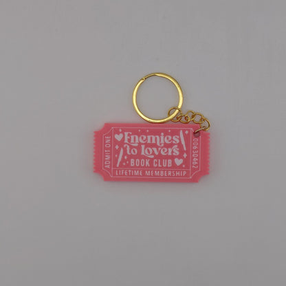 Book Trope Membership Keychain: Friends to Lovers & Enemies to Lovers