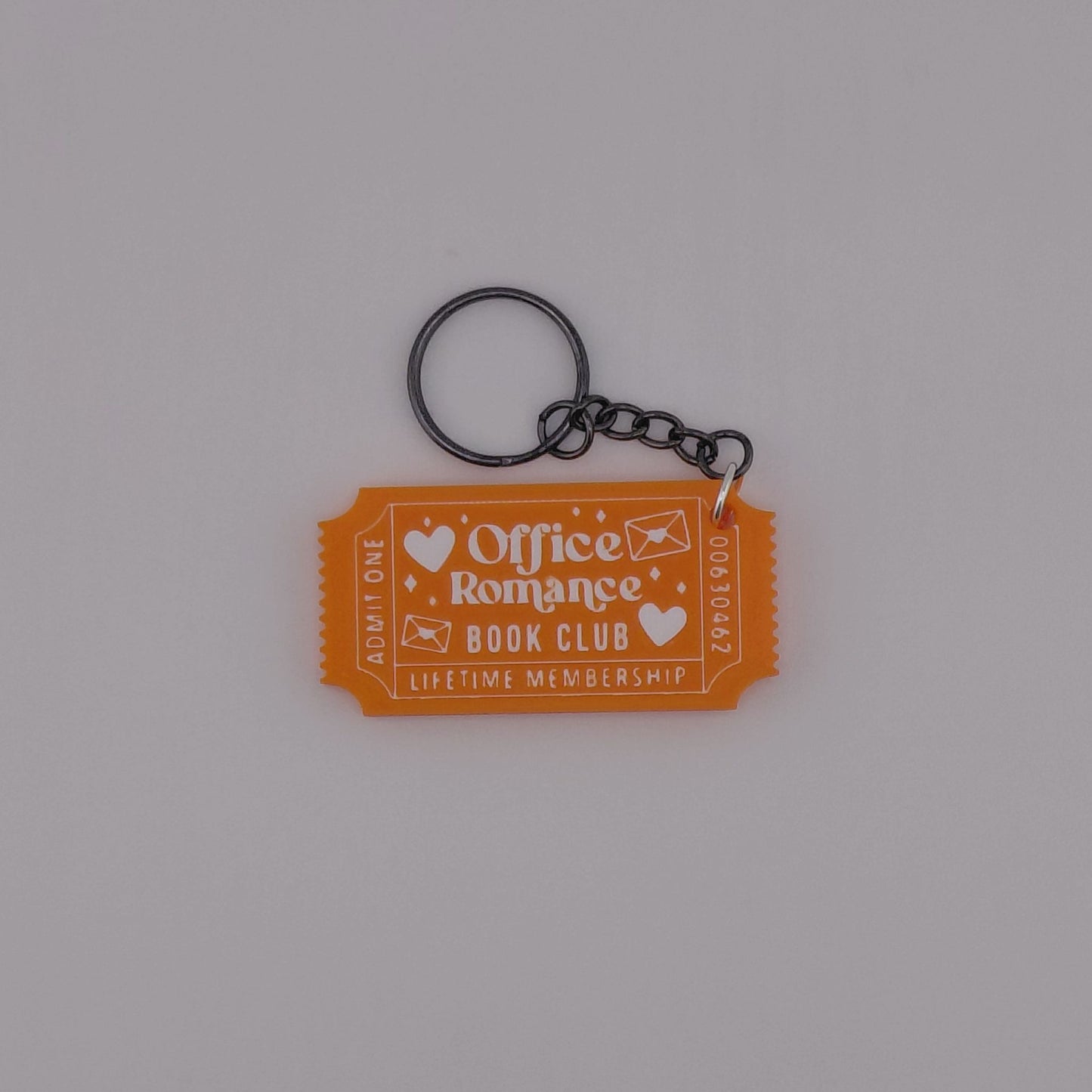 Book Trope Membership Keychain: Love Triangle, Slow Burn, & Office Romance