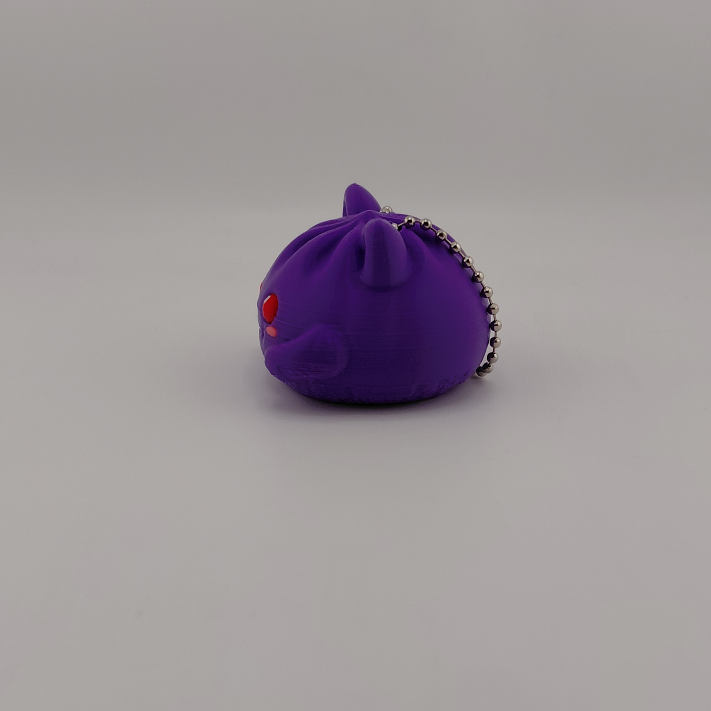 Gengar-inspired Bao Bun/Sticky Bun Keychain