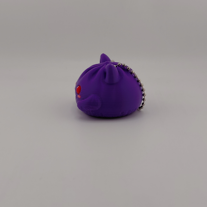 Gengar-inspired Bao Bun/Sticky Bun Keychain